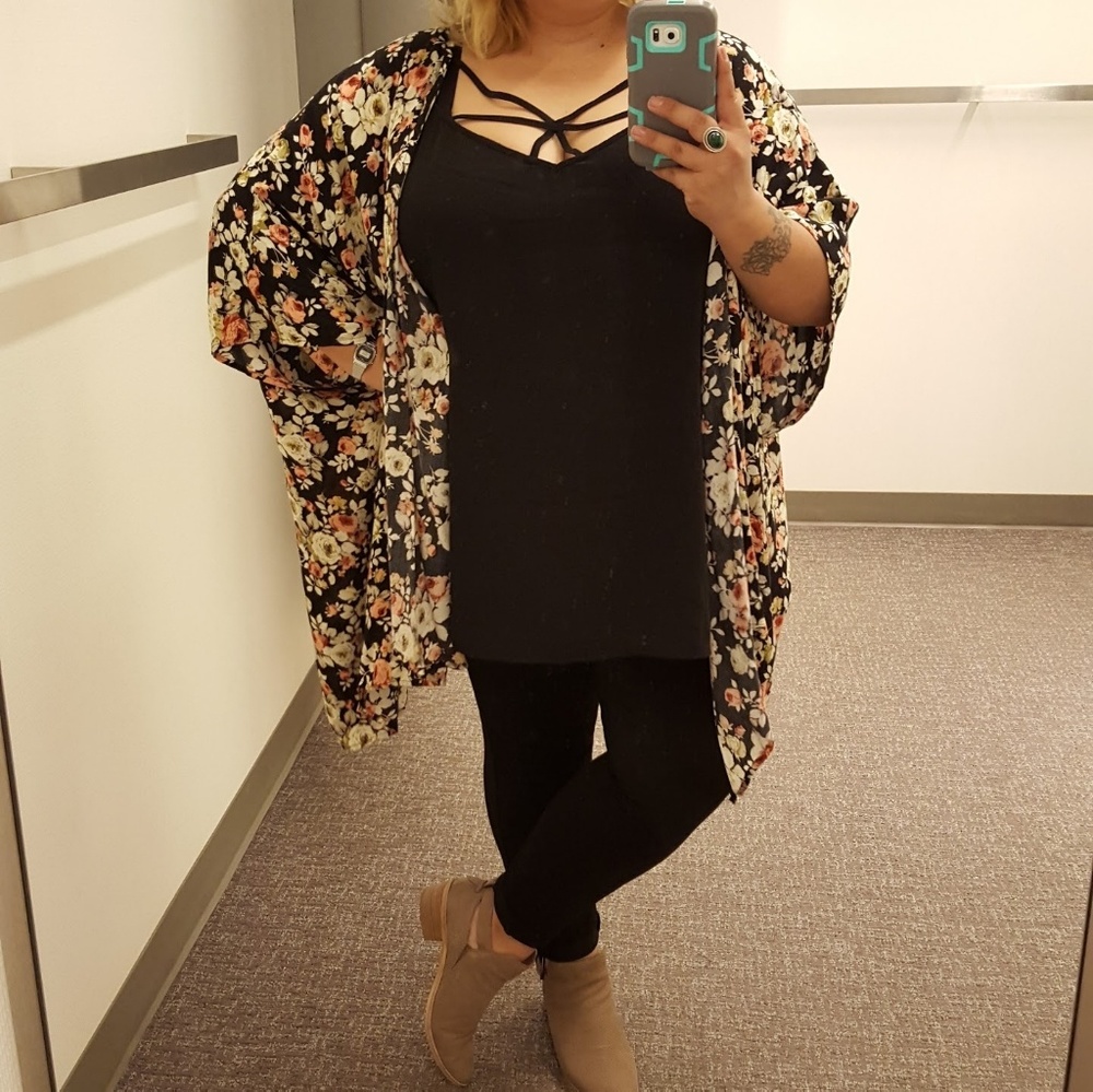 Plus size kimono